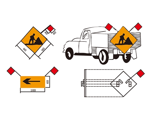 广州移动性施工标志例